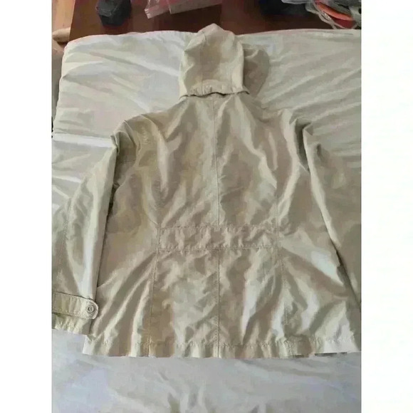 Lands End Womens Jacket Coat Beige Size XL WITH HOOD - Picture 7 of 8